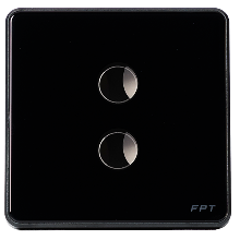 Công tắc cảm ứng 2 nút vuông Athena