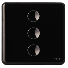 Công tắc cảm ứng 3 nút vuông Athena